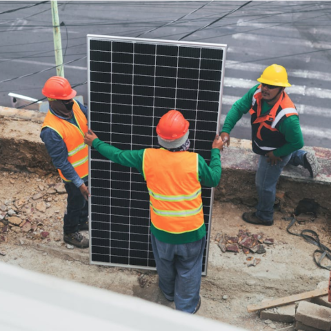 Paneles solares Interconectados independientes